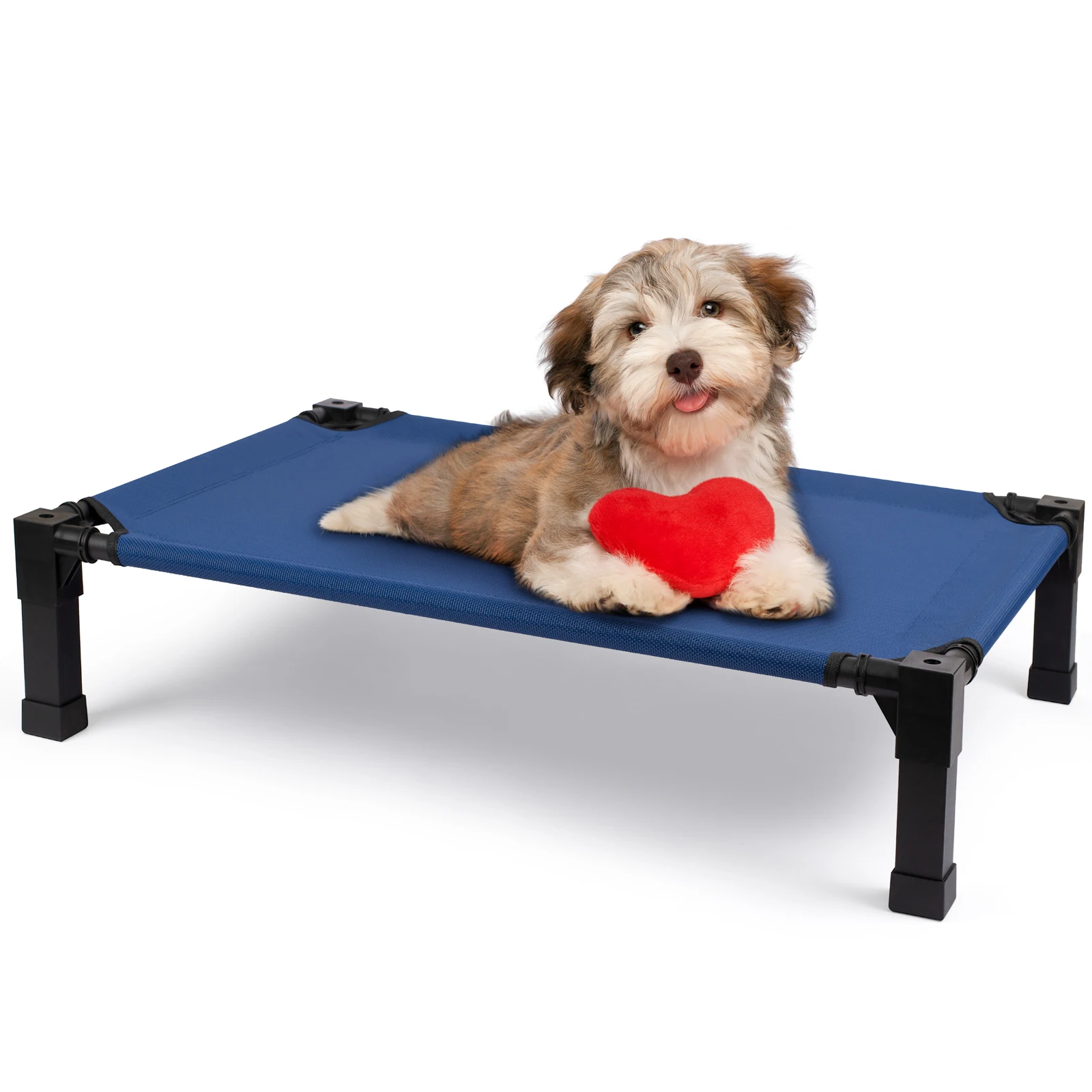 Elevated Dog Bed, Cooling Raised Pet Cot with Chew Proof Washable Breathable Mesh and Metal Frame, Portable Dog Cot Bed - Image 11