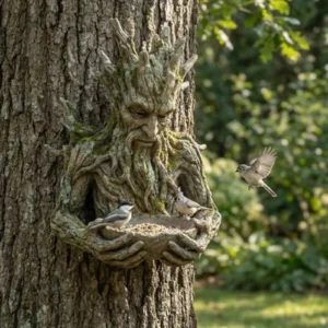 Bird Feeder Hanging Tree Fairy Shape Bird Feeder Durable Outdoor Feeder for Yard Balcony Park Decoration