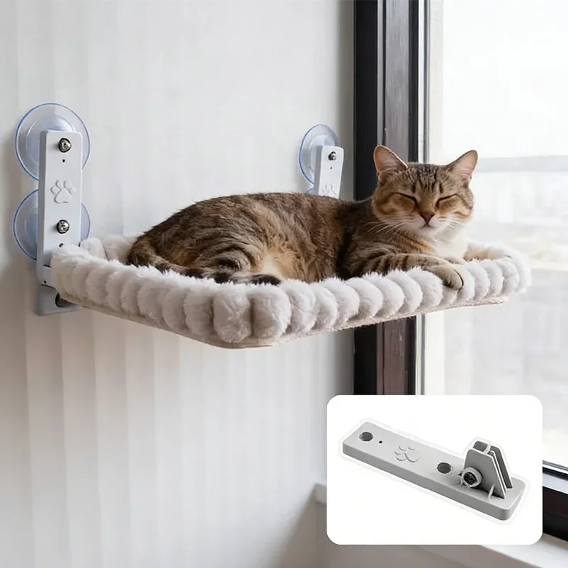Cat Window Hammock with Strong Suction Cups – Cozy Perch for Indoor Cats - Image 4