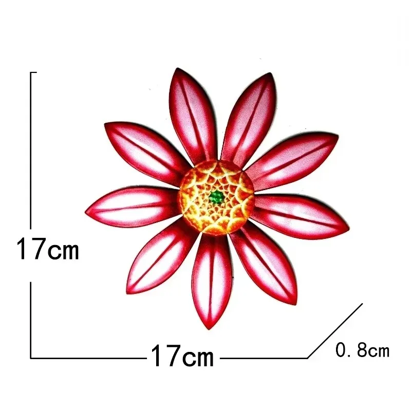 Garden Decoration Metal Flower Wall Decor Art Sculpture Hanging Ornament Aesthetic Home Room Garden Courtyard Decoration Outdoor - Image 5