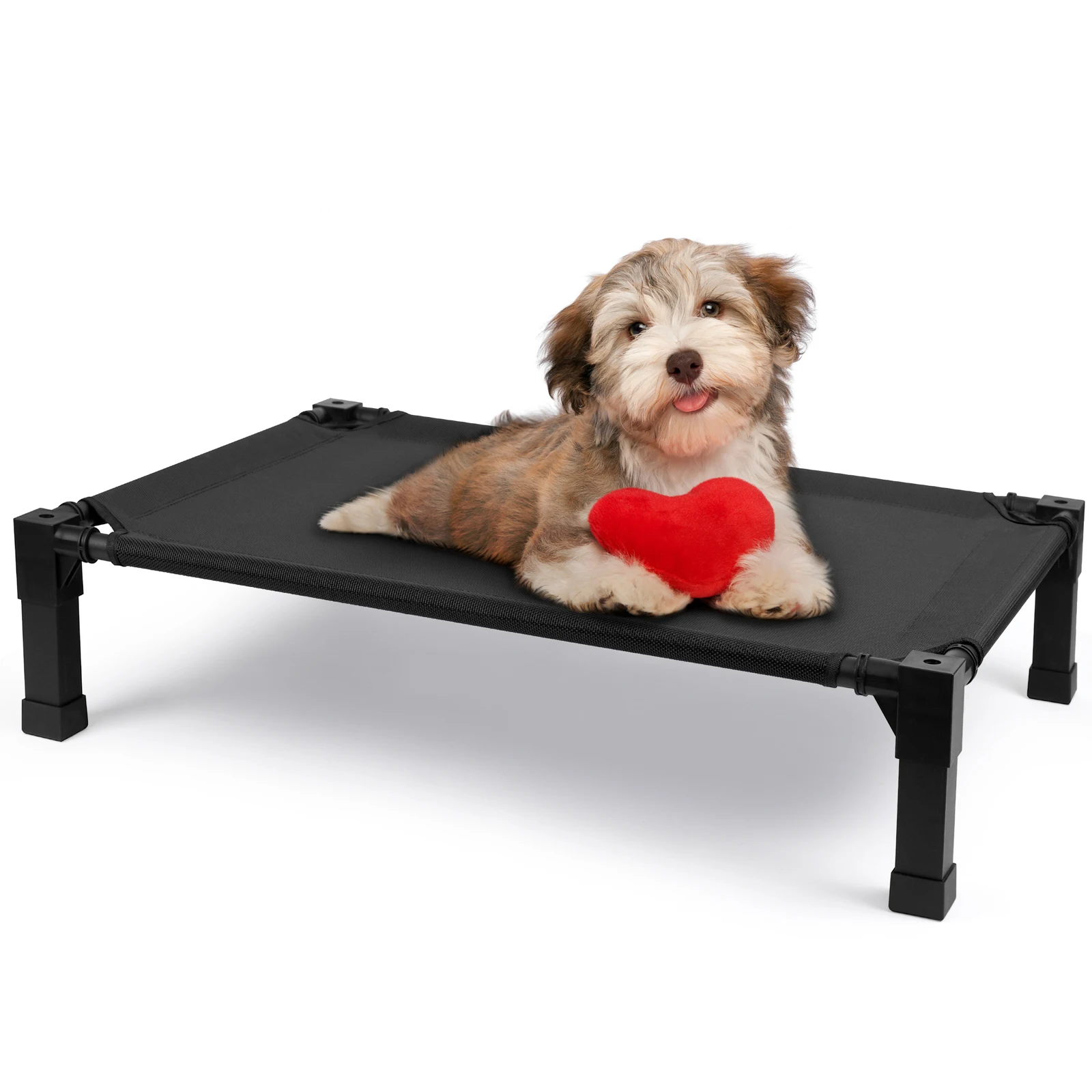 Elevated Dog Bed, Cooling Raised Pet Cot with Chew Proof Washable Breathable Mesh and Metal Frame, Portable Dog Cot Bed - Image 9
