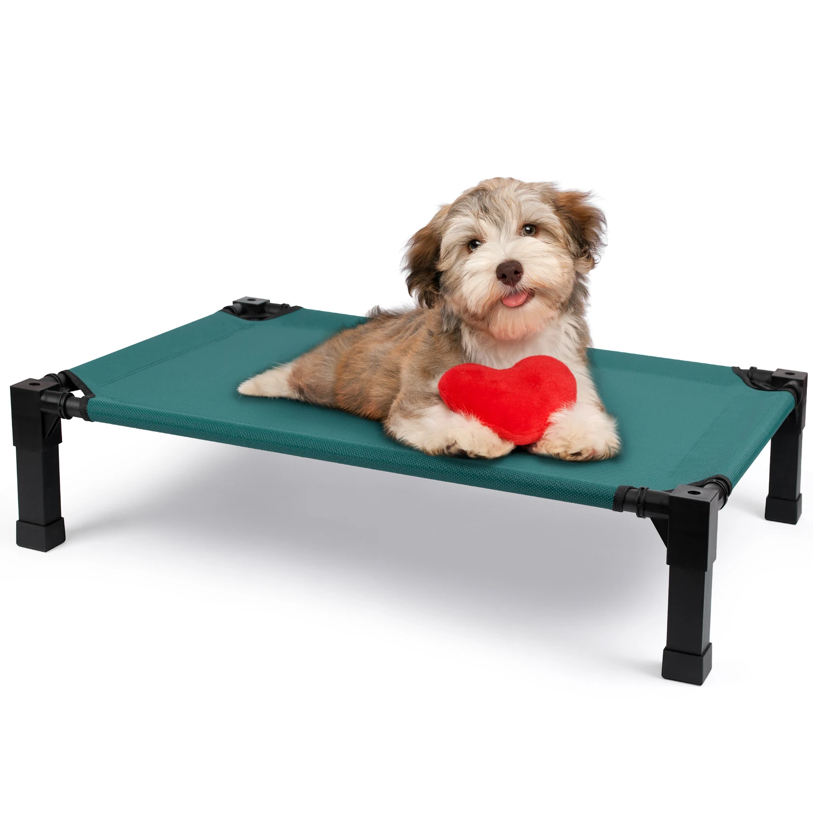 Elevated Dog Bed, Cooling Raised Pet Cot with Chew Proof Washable Breathable Mesh and Metal Frame, Portable Dog Cot Bed - Image 12