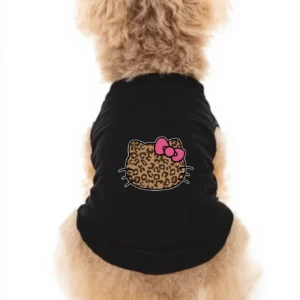 Sanrio Printed pet Vest made of fiber material, suitable for indoor and outdoor leisure, entertainment, cat and dog clothing
