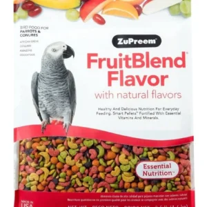 Fruitblend flavored bird food pellets 3.5 pounds for healthy avian nutrition and balanced diet support