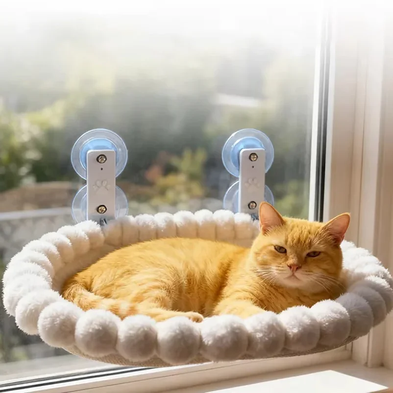 Cat Window Hammock with Strong Suction Cups – Cozy Perch for Indoor Cats - Image 2