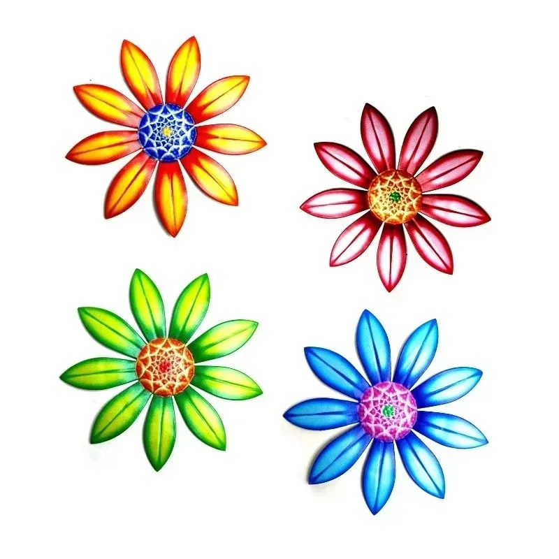 Garden Decoration Metal Flower Wall Decor Art Sculpture Hanging Ornament Aesthetic Home Room Garden Courtyard Decoration Outdoor - Image 2