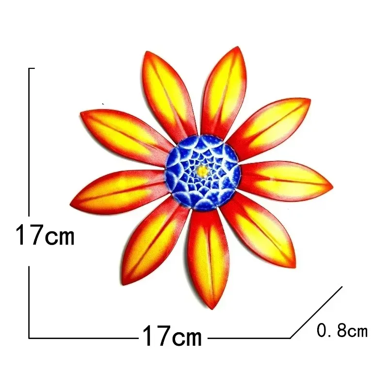Garden Decoration Metal Flower Wall Decor Art Sculpture Hanging Ornament Aesthetic Home Room Garden Courtyard Decoration Outdoor - Image 4