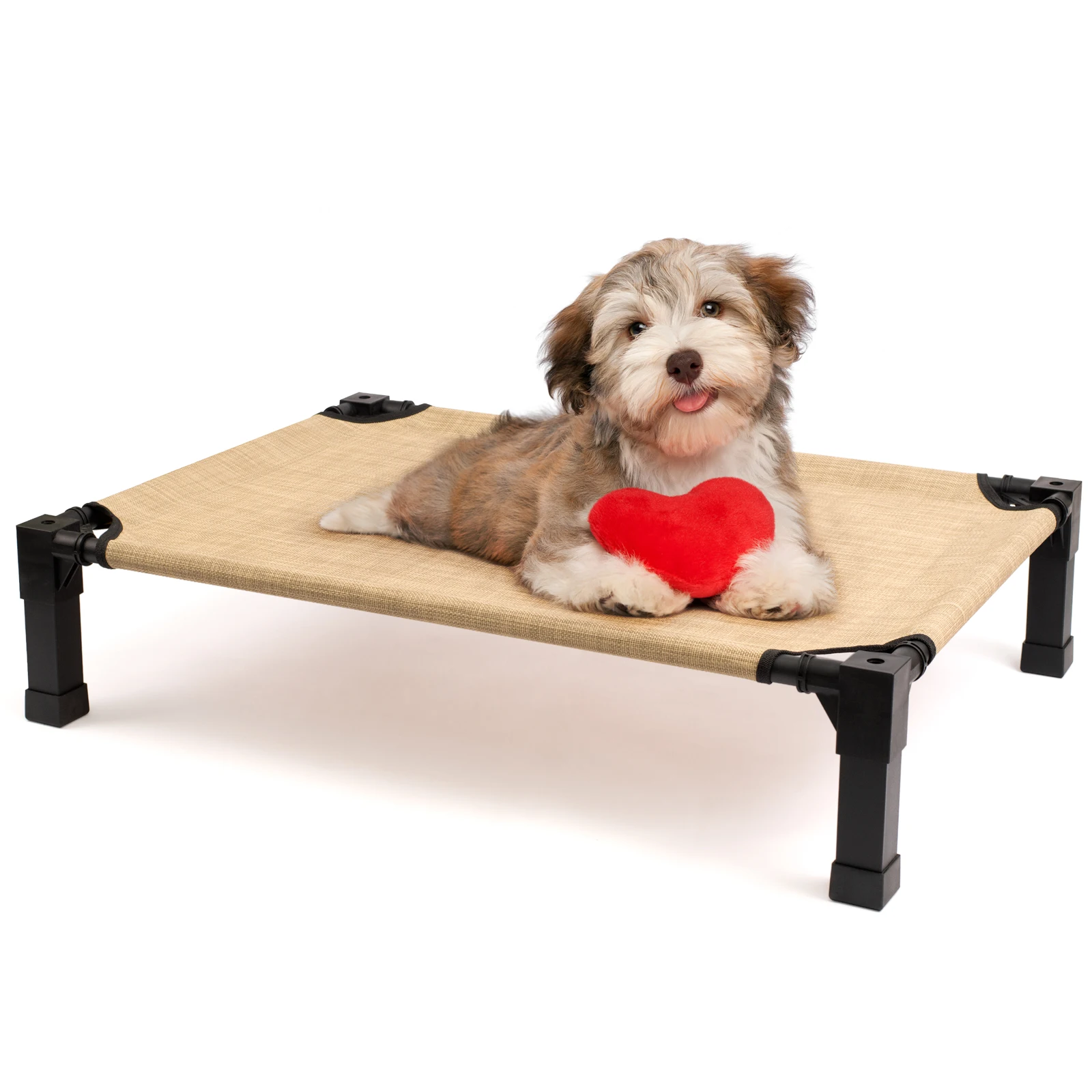 Elevated Dog Bed, Cooling Raised Pet Cot with Chew Proof Washable Breathable Mesh and Metal Frame, Portable Dog Cot Bed - Image 7