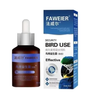 30ml Bird Probiotic Liquid for Digestive Support & Gut Health Care Supplement for Parrots, Pigeons & Songbirds