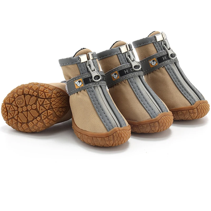 Dog Shoes Non-Slip Soles Thick Plush Protection Paw Pet Shoes Warm For Dog Non-Slip Dog Shoes Breathable Climbing Pets Booties - Image 9