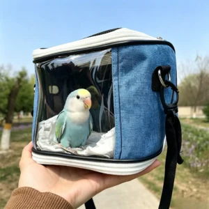 Portable Pet Bird Cage, Breathable Detachable Parrot Cage, Hamster Bag, Kangaroo-style Travel Carrier, Guinea Pig Pet Bag